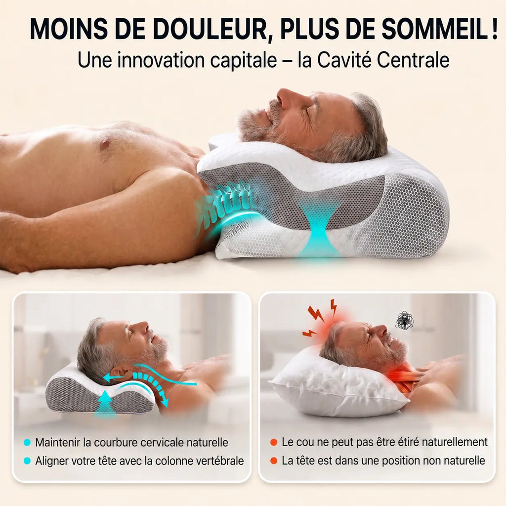 Oreiller ergonomique cervical Camille